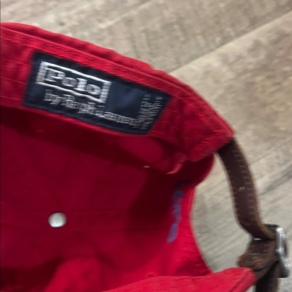 Red Polo Cap - Picture 4 of 5